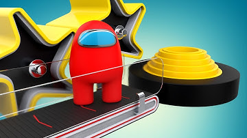 AMONG US 3D Animation Playground. Soft Body Simulation