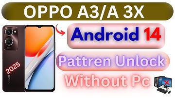 Hard Reset Oppo A3x Cph2641 Remove Pattern/Pin/Password | Factory Reset Oppo A3x