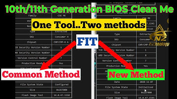 How to clean me BIOS | 10th 11th generation BIOS Clean me new method in English