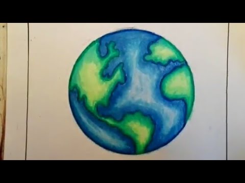 How To Draw Earth Save Earth Drawing For Kids Youtube