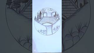 Easy Scenery Circle Drawing Easy Drawing Ideas For Beginners Short
