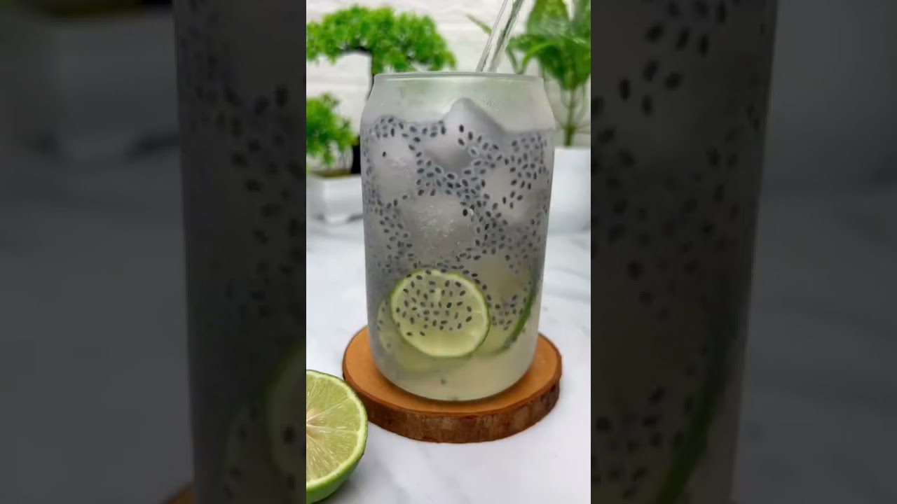 Minuman segar kekinian jeruk nipis selasih