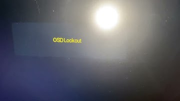 HP Computer Monitor OSDLockOut OSD Lock Out FiX Unlocking UnLock  Hold Menu Button 20 to 30 Seconds