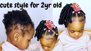 Can´t Braid or CornRow?Try This CUTE and EASY Hairstyle For Kids| Toddlers with Short Natural Hair screenshot 5