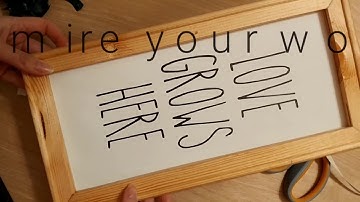 Reverse Canvas Tutorial | DIY Framed Quotes