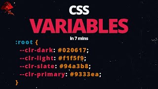 Learn CSS Variables In 7 Minutes