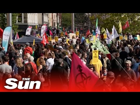 &#039;Enough is Enough&#039; protests in London and Leeds against cost-of-living crisis