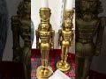 Raz 10" Set of 2 Gold Nutcracker Christmas Candlesticks Holders 4611384