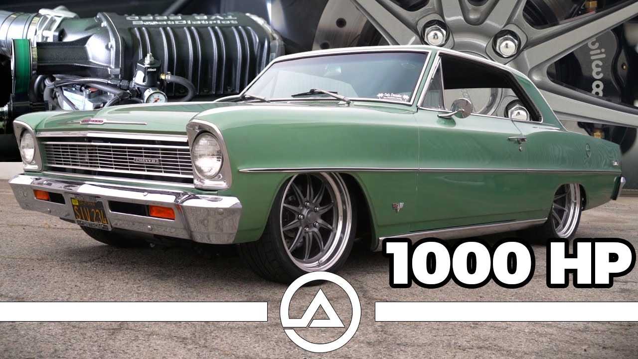 ⁣1,000HP Supercharged LS3 Chevy Nova Pro Touring Build