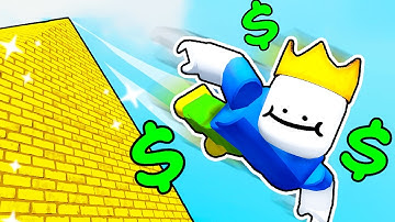 making TRILLIONS in Roblox climb and jump tower...