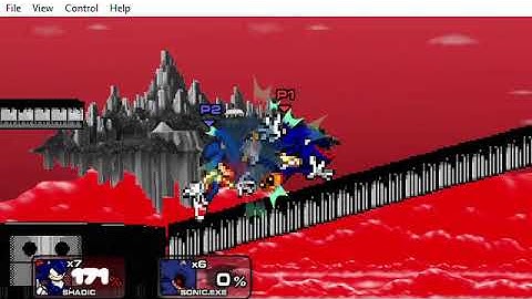 SSF2 Mod battle: Shadic vs Sonic.exe (Part 1)