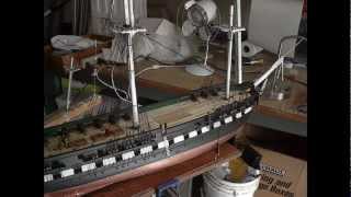 Building Wooden Model Ship USS Constitution by Bill