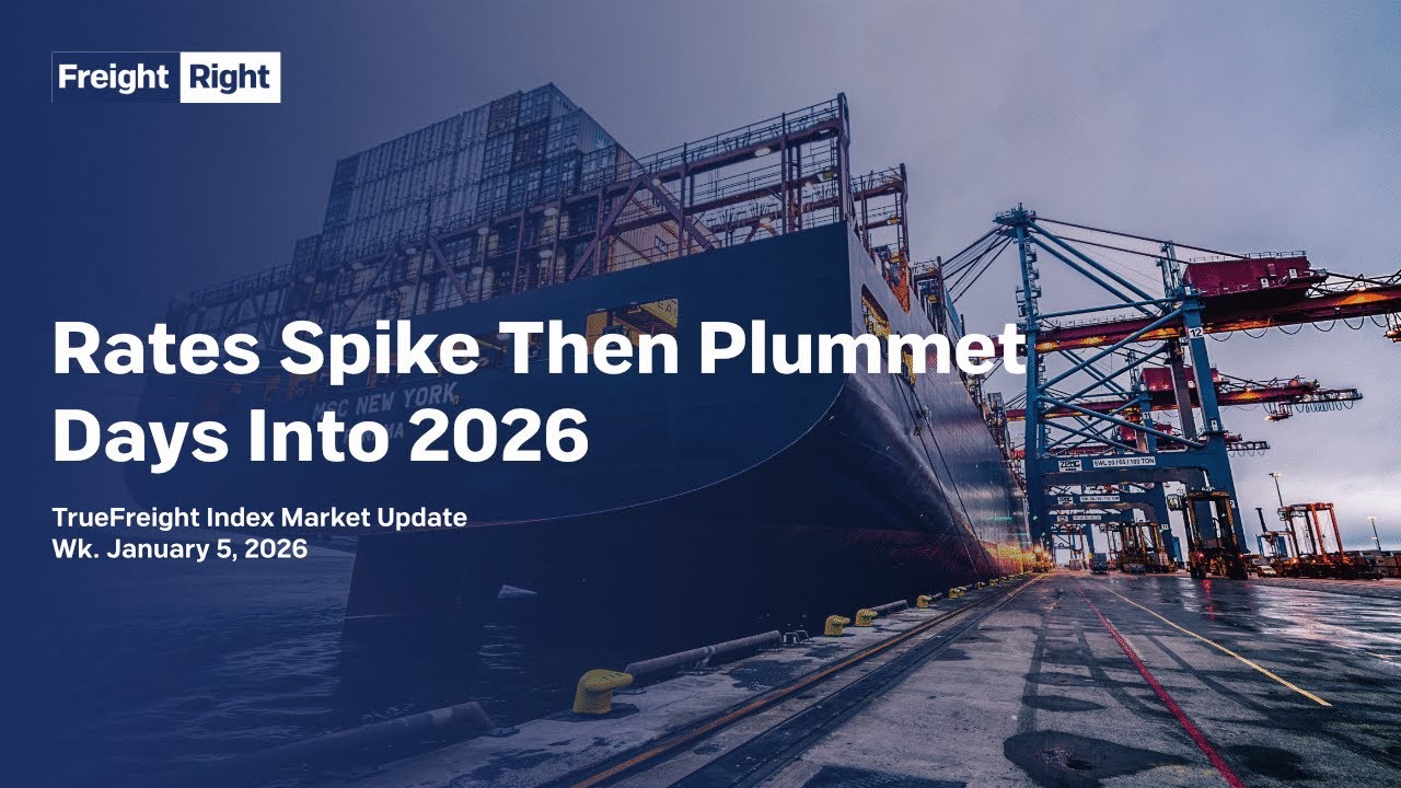 Freight Rates Spike Rates Spike Then Plummet Days Into 2026 | Freight Market Update - YouTube