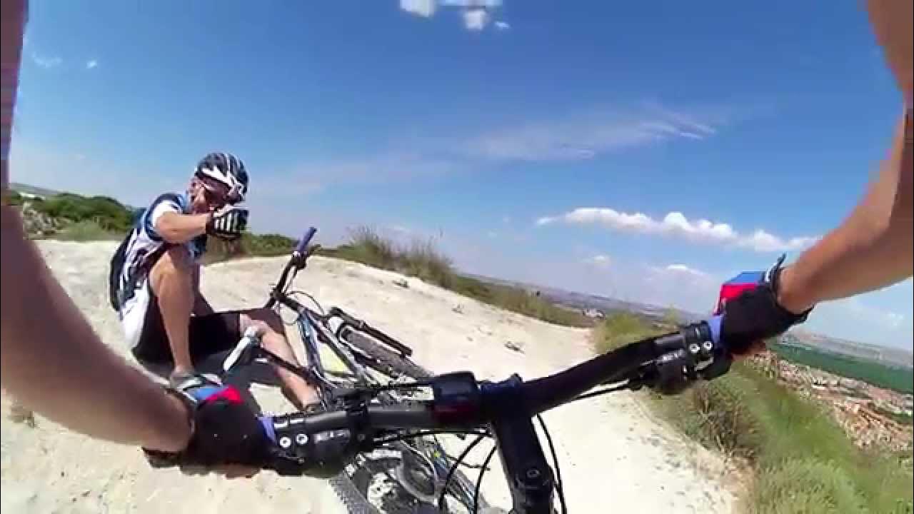 Mountain Bike clipless pedals fall FAIL Shimano m520 Caída por