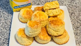 Easy Custard Scones Recipe | Delicious Vanilla Custard Scones Recipe