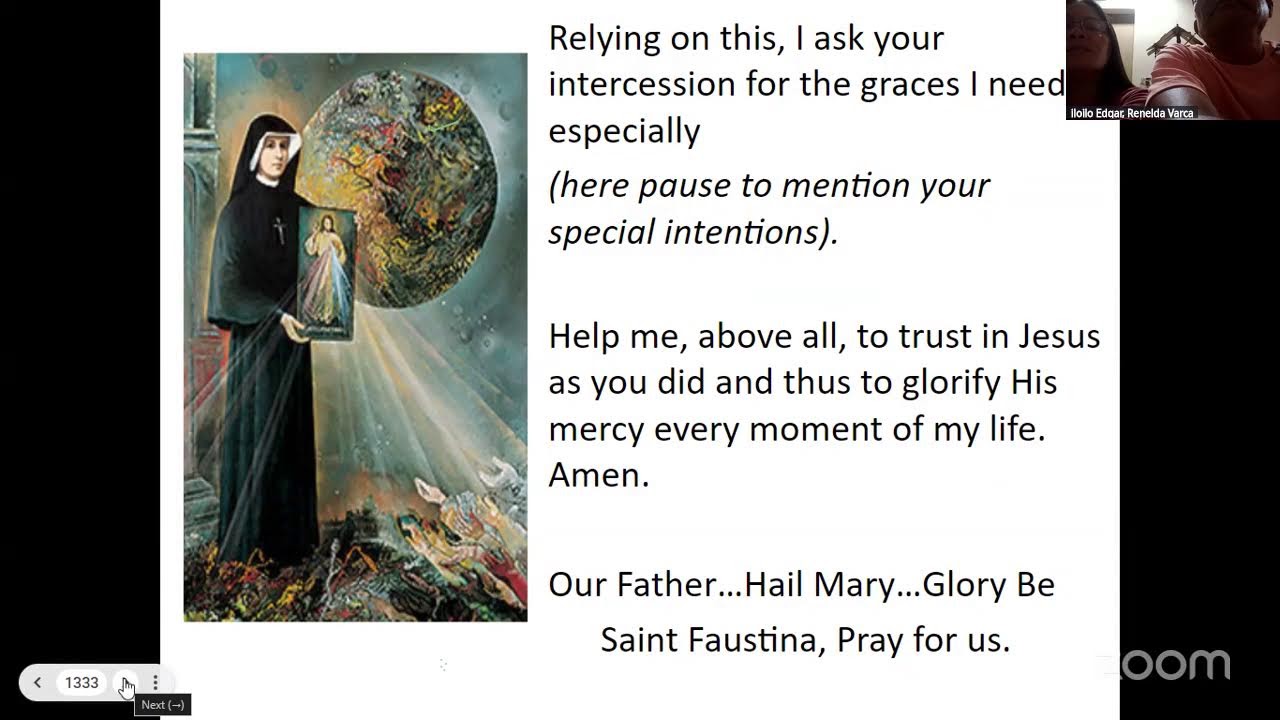 Divine Mercy Movement's Personal Meeting Room