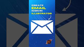 Create an email Icon in Adobe Illustrator..✒️ | Graphic Designing | GRAPHICO |#shorts #illustrator