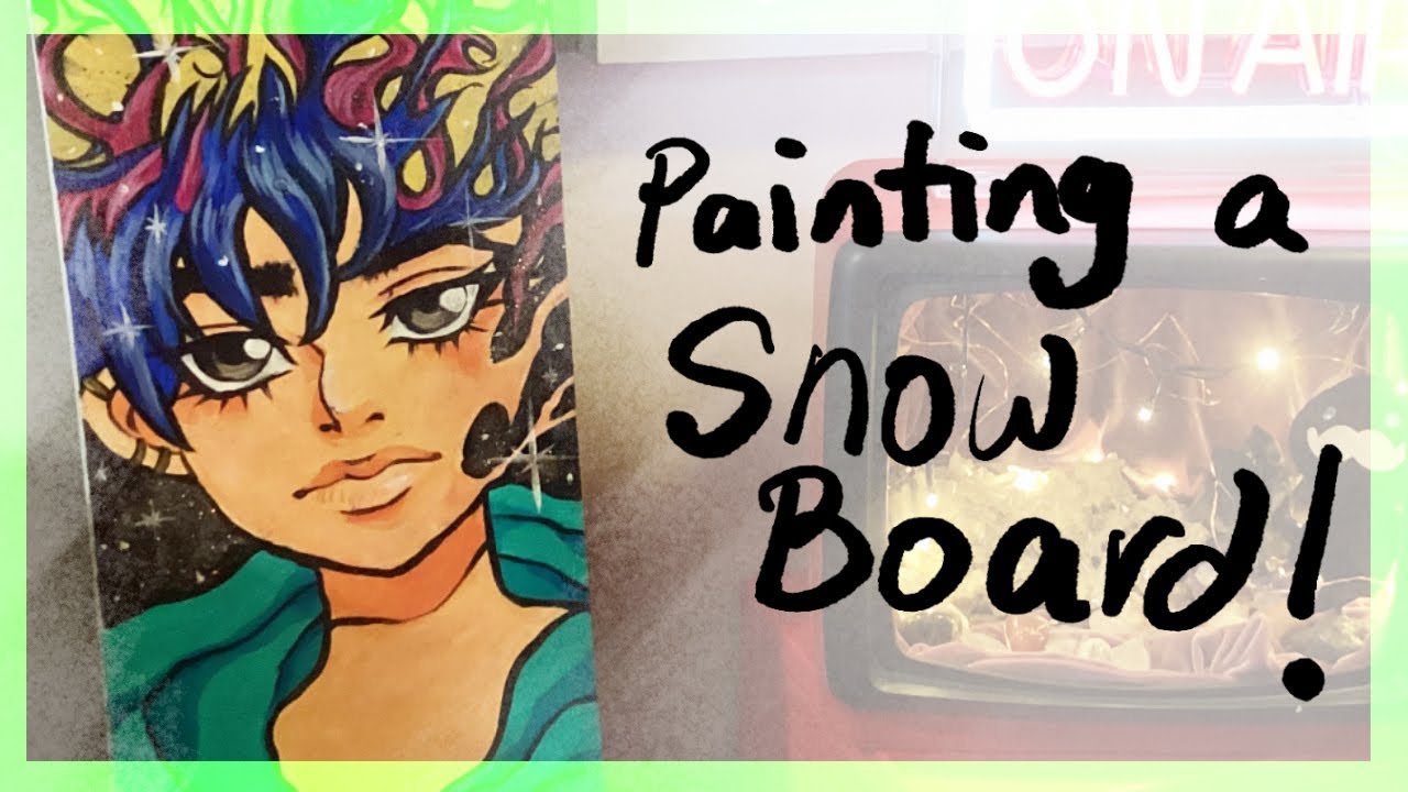 Painting a Snowboard Thrift Store Makeover Tutorial artvlog YouTube