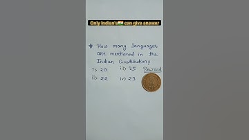 How many languages in indian constitution🤔 | Indian constitution | gk | #shorts #gk