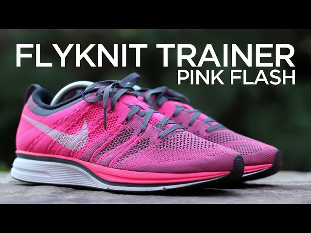 pink flyknit trainer