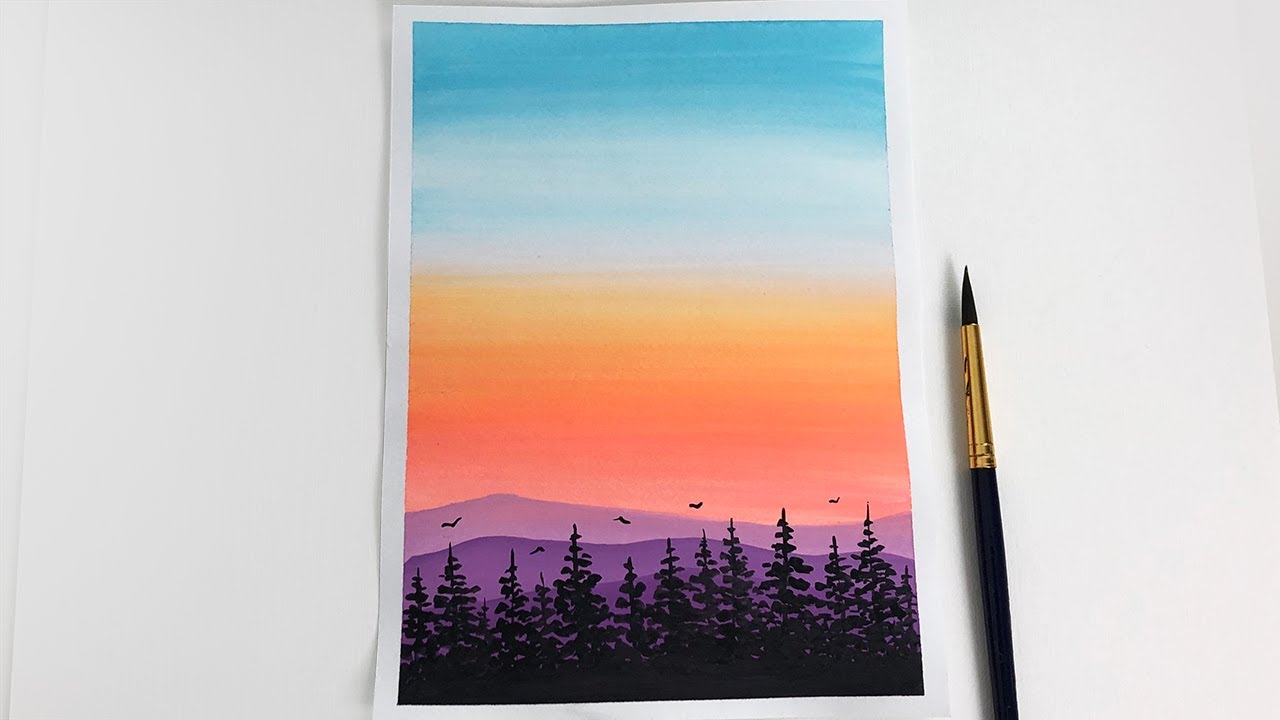 Featured image of post Easy Gouache Painting Landscape / I was in a mood for some quick and easy paintings, so that&#039;s exactly what this.