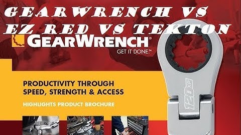 Tool Talk Ep. 15 Gift Giveaway / Gearwrench, EZ Red, and Tekton Wrench Comparison