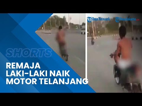 Viral Seorang Remaja Laki-laki Naik Motor Sambil Telanjang di Jalan Pantura Batang