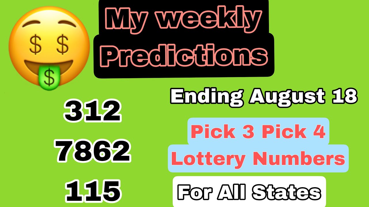 MY Weekly Predictions Pick 3 Pick 4 Lottery Numbers week ending