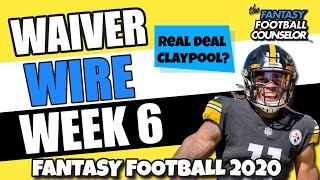 Week 6 Waiver Wire Pickups - Fantasy Football 2020