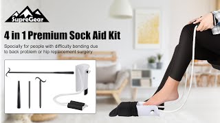SupreGear 4 in 1 Premium Sock Aid Kit (B0C4SJMKGB) screenshot 5