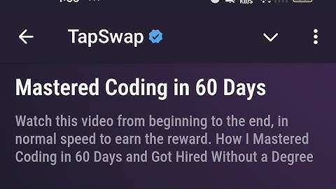 Mastered Coding In 60 Days TapSwap code
