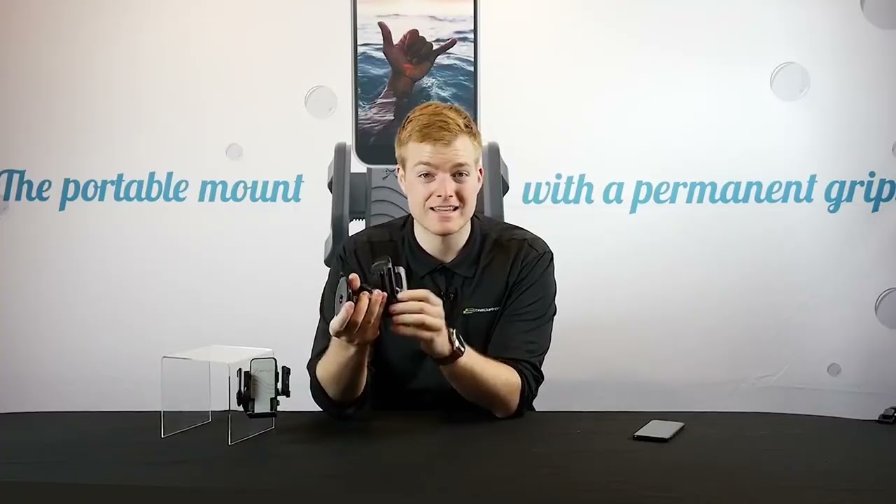 Bracketron Griplox Waterproof Suction Cup Mount Boat Phone Holder Phone Mount for Boats Kayak