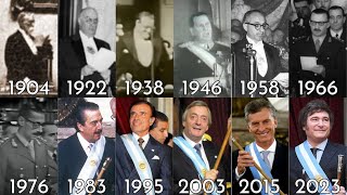 Todas las Asunciones Presidenciales y Traspasos de Mando de la Historia Argentina (1826 - 2023)