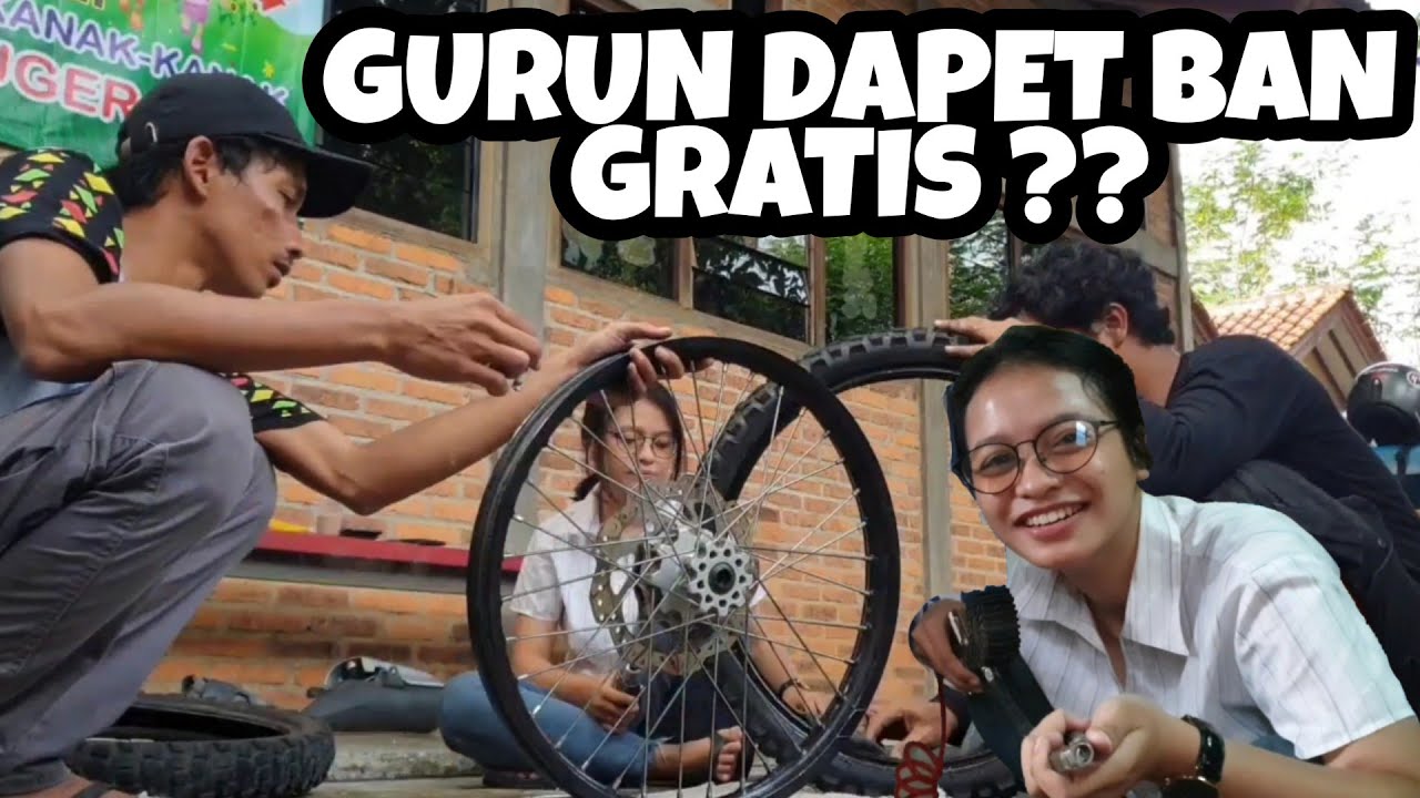  GANTI  BAN  DEPAN MOTOR  CRF 150L GURUN SAHARA ALA ALA GUA 