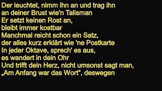 Sido, Kool Savas - Jedes Wort ist Gold wert Lyrics