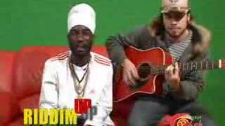 Sizzla - Touch Me LIVE RIDDIM UP ON THE GREEN SCREEN chords