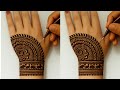 Very beautiful back hand mehndi design | Easy mehndi design | simple mehndi | Mehndi design | mehndi