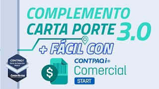 Complemento Carta Porte 3.0 en CONTPAQi Comercial Start