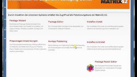 Paketierung mit dem Package Wizard - MSI Methode