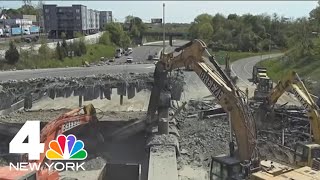 I-95 back open: Traffic moving once again following Norwalk fiery crash | NBC New York