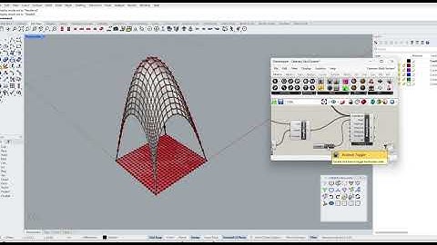 Catenary vault modelling in Rhino/Grasshopper