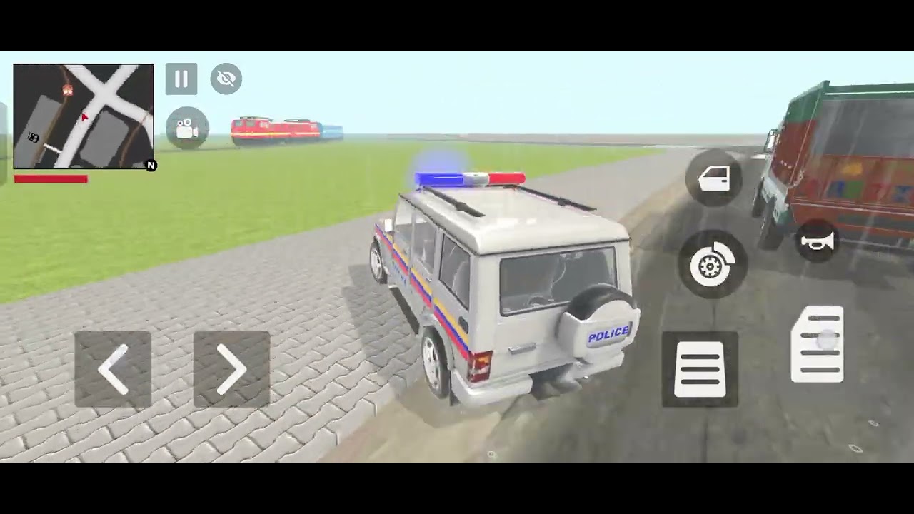 Car bike game 🎯 franklin ordered in Indian police SUV car 🚨 