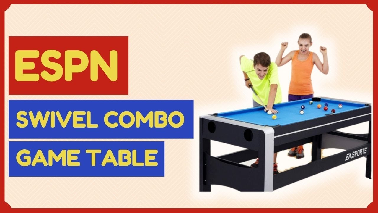 ESPN Multi Game Table 4 in 1 Swivel Combo Game Table