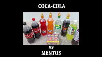 Coca Cola, Different Fanta, Pepsi, Sprite vs Mentos #Shorts #YoutubeShorts