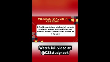 CSS common mistakes... #CSS2024#csspakistan #css2025 #shorts