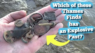 Mudlarking the River Thames - Which one of these Thames Mudlarking Finds has an Explosive Past?