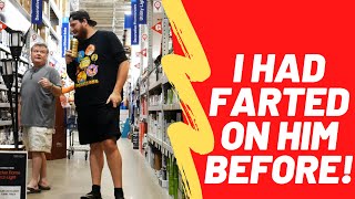 HE GOT MAD AT ME...AGAIN!! WET FART PRANK!