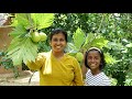 It is a pleasure to have lunch with Grandma | Fried Red Chilli and Breadfruit Gravy Recipe