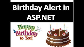 Birthday alert program in asp.net C#