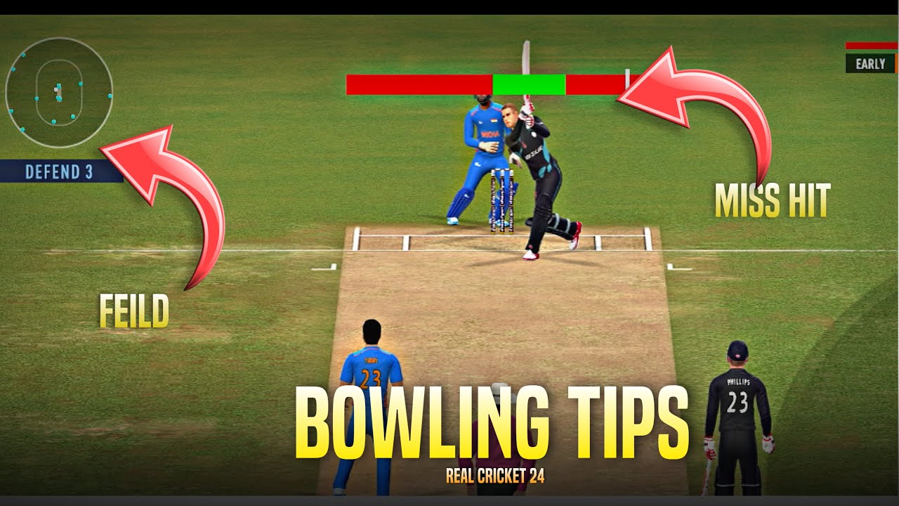 HOW TO GET WICKETS IN REAL CRICKET 24 || REAL CRICKET SWIPE || BOWLING ...
